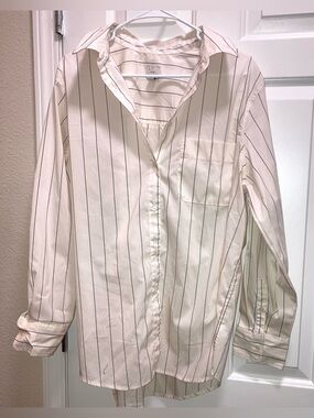 A New Day striped button-down Shirt oversized fit Size XL